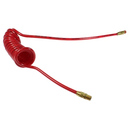 Coilhose Pneumatics Flexcoil 3/8 ID x 10 ft 3/8 MPT Swivel x Rigid Red PR38-10A-R